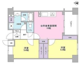 デュエット北千住セレナ 4階 間取り図