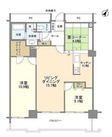 トルナーレ日本橋浜町 22階 間取り図