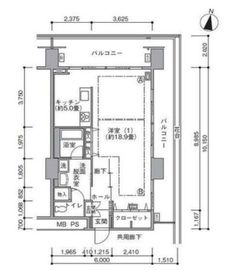 東雲キャナルコートCODAN 17-604 間取り図