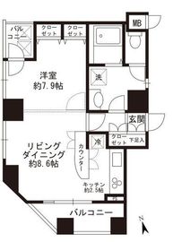 ガラ・シティ京橋 4階 間取り図