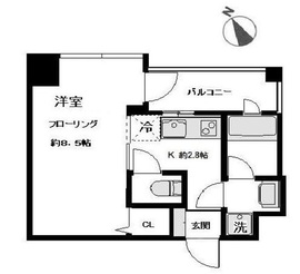 ロイジェント磯子 6階 間取り図