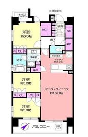 ウィルローズセンター南ブリサ 7階 間取り図