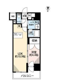 プレール・ドゥーク亀戸Ⅵ 7階 間取り図
