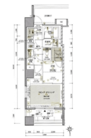 クレヴィア恵比寿 4階 間取り図