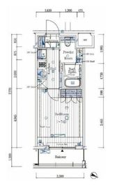ガリシア新宿North 4階 間取り図