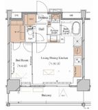 ブランシエスタ木場 709 間取り図