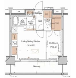 ブランシエスタ木場 307 間取り図