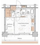ブランシエスタ木場 106 間取り図