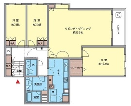 表参道シティハウス 2階 間取り図