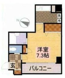 アフェクシオン日本橋人形町 6階 間取り図