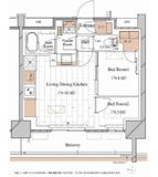 ブランシエスタ木場 105 間取り図