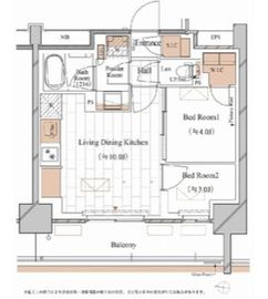 ブランシエスタ木場 105 間取り図