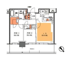 プラウドタワー平井 20階 間取り図