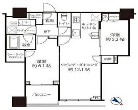 シティタワー武蔵小山 20階 間取り図