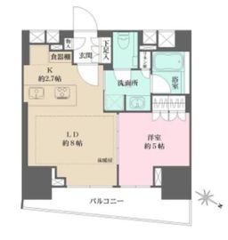 ザ・パークハウスアーバンス早稲田 4階 間取り図