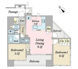 ブランズ代々木西参道 12階 間取り図