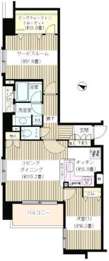 KDXレジデンス日本橋水天宮 1108 間取り図