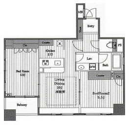 メゾンド日本橋三越前 802 間取り図