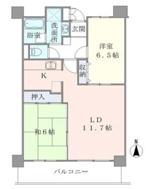 パークビュー森下 201 間取り図