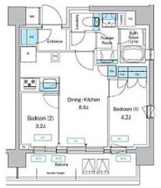 プレディアコート三軒茶屋 403 間取り図