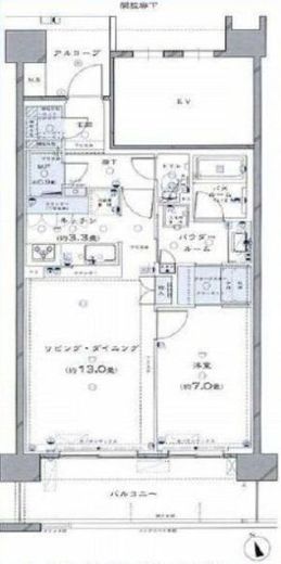 リージェントハウス大森西 7階 間取り図