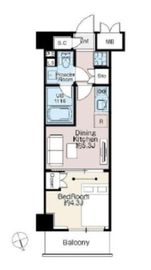ベルファース西早稲田 402 間取り図