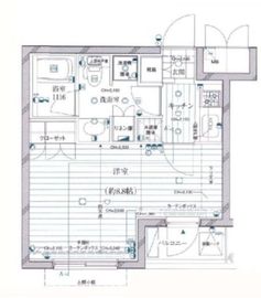 グラーサ西麻布 2階 間取り図