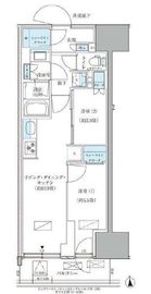パークアクシス品川天王洲アイル 1404 間取り図