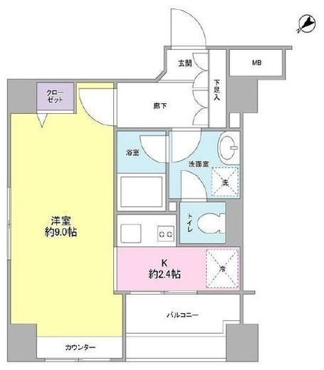 AKレジデンス 6階 間取り図