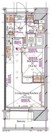 ブランシエスタ浅草蔵前 302 間取り図