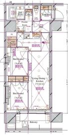 ブランシエスタ浅草蔵前 904 間取り図
