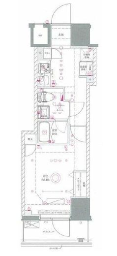 AZEST関内 1007 間取り図