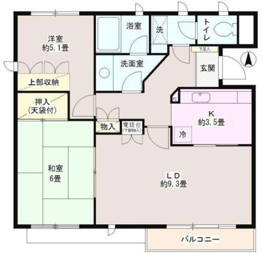 中村北パーク・ホームズ 2階 間取り図