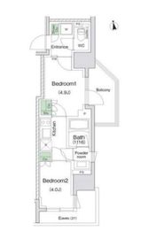 スタイリオ川崎 1305 間取り図