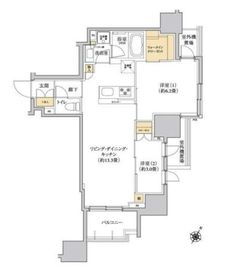 グレーシアフィット三軒茶屋 1102 間取り図