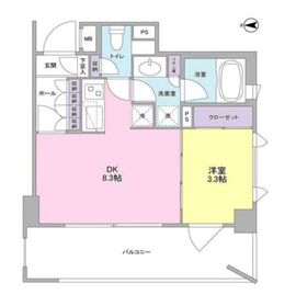 リバーレ蒲田仲六郷 604 間取り図