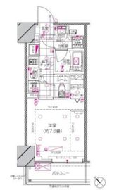 ピアース赤坂 5階 間取り図