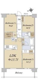 シティハウス吉祥寺北町 2階 間取り図