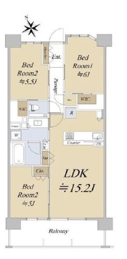 シティハウス吉祥寺北町 4階 間取り図
