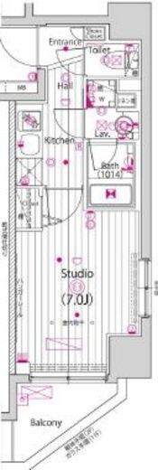ガーラ・グランディ横濱関内 3階 間取り図