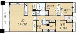グレンパーク駒場 4階 間取り図