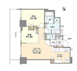 ドレッセタワー武蔵小杉 13階 間取り図