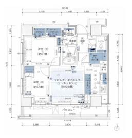 パークリュクス西新宿 2階 間取り図