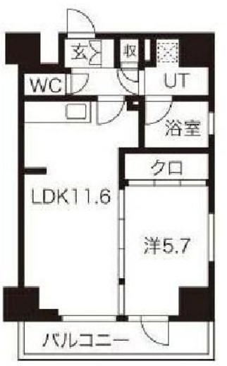 ラ・ヴェーヌ 3階 間取り図