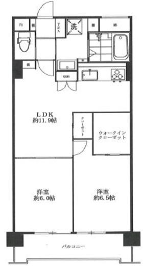 グランドパレス田町 10階 間取り図
