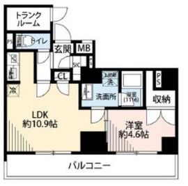 プレール・ドゥーク亀戸Ⅵ 2階 間取り図