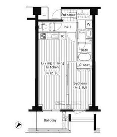 プライムアーバン東中野コート (PRIME URBAN 東中野 COURT) 511 間取り図