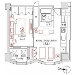 ハンドレッドステイレジデンス 1101 間取り図