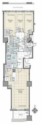 三田ガーデンヒルズ PARK MANSION 8階 間取り図