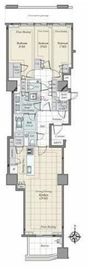 三田ガーデンヒルズ PARK MANSION 8階 間取り図
